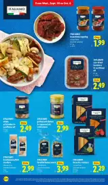 Lidl weekly ad week 40 Page 18: Italiamo Sardinian puffed crackers €2,99, Italiamo tarallini baked snack €3,99