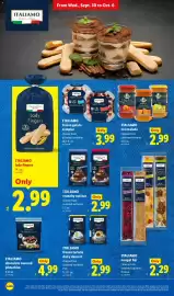 Lidl weekly ad week 40 Page 22: Italiamo crunchy nut bar €2,99, Italiamo chocolate covered pistachios €4,99