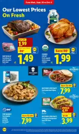 Lidl weekly ad week 40 Page 4: Fish Market fresh jumbo shrimp, peeled & deveined €7,99
