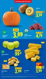 Lidl weekly ad week 40 Page 5: Yellow potatoes €2,99, Seasonal apple tote €0,99