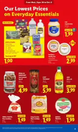 Lidl weekly ad week 40 Page 9: Small Fajita flour tortillas €1,49, Ladle mild olive oil €3,99