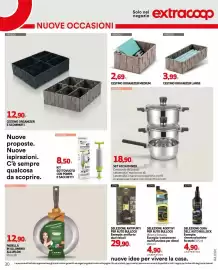 Volantino Extracoop Pagina 30: Set acciaio inox €18,90, Cestino organizer large €3,99