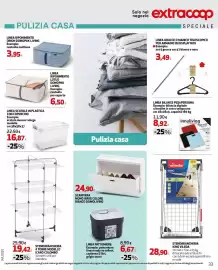 Volantino Extracoop Pagina 33: Scarpiera Mono Wave colore bianco Domoliving €24,90, Stendibiancheria King Vileda €28,90
