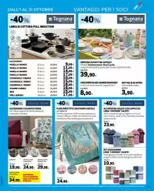 Volantino Extracoop Pagina 45: Set asciugamani linea "Chevron" Caleffi €10,90, Servizio di piatti da 18 pezzi €39,90
