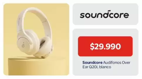Catálogo Lider Página 10: Soundcore audifonos over ear q20i, blanco €29.990,00