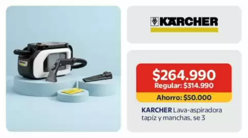 Catálogo Lider Página 12: Karcher - lava-aspiradora tapiz y manchas €264.990,00