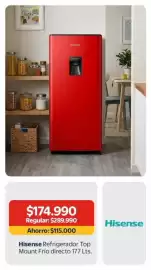 Catálogo Lider Página 3: Hisense - refrigerador top mount frío directo €115.000,00