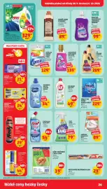 Penny Market leták týden 40 Strana 26: Pytle na odpadky Clina €21,90, PROSTŘEDEK NA MYTÍ POVRCHŮ SIDOLUX €34,90