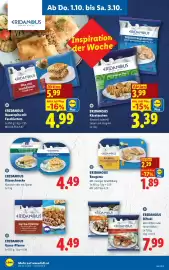 Lidl Flugblatt woche 40 Seite 16: Eridanous Bauernpita mit Faschiertem €4,99, ERIDANOUS Käsetaschen €3,39