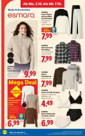 Lidl Flugblatt woche 40 Seite 33: ESMARA Damen Plüschpullover/Wide-Leg-Plüschhose €7,99