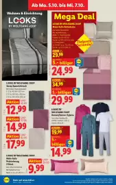 Lidl Flugblatt woche 40 Seite 37: Looks by Wolfgang Joop Mako-Satin Polsterbezug €9,99
