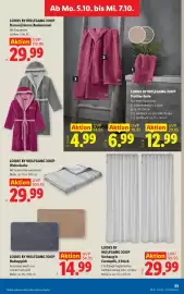 Lidl Flugblatt woche 40 Seite 38: Looks by Wolfgang Joop Damen/Herren Bademantel €29,99