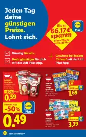 Lidl Flugblatt woche 40 Seite 8: DANONE Frucht-Zwerge Quetschies €1,69, DANONE Actimel €3,59