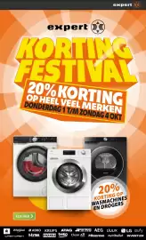 Expert folder week 40 Pagina 2: expert expert KORTING FESTIVAL 20% KORTING OP HEEL VEEL MERKEN DONDERDAG 1 T/M ZONDAG 4 OKT