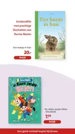 Bruna folder Pagina 16: De ridder zonder billen - kleurboek €7,99, Een haasje in huis €20,00