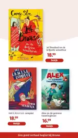 Bruna folder Pagina 8: Carry Slee Juf Braaksel en de briljante wisseltruc €18,99, Alex en de gemene tweelingbroer €16,99
