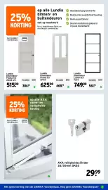GAMMA folder week 40 Pagina 18: Axa veiligheidscilinder 30/30mm skg2 €29,99, Lundia binnendeur frama en 2f03 €468,75