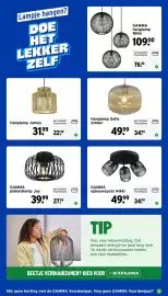 GAMMA folder week 40 Pagina 3: Gamma plafondlamp joy €27,99, Hanglamp James €22,39