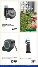 GAMMA folder week 40 Pagina 37: Gardena wandslangenbox Roll Up €139,00, Gardena drukspuit 5 liter €31,99