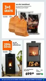 GAMMA folder week 40 Pagina 42: Fancy Flame ovengedroogd berkenhout, Livn Houtkachel Nordland €559,20