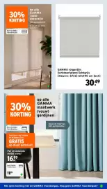 GAMMA folder week 40 Pagina 8: Gamma rol gordijn lichtdoorlatend lichtgrijs €30,49, Gamma maatwerk (vouw) gordijnen €11,89