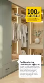 Hubo folder Pagina 2: 100.- CADEAU bij aankoop vanaf 1.000.- aan raamdecoratie of kasten op maat. Vraag naar de voorwaarden