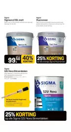 Hubo folder Pagina 6: Sigma Muurverven, Sigma Sigmacryl DGL matt €99,50