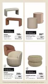 Karwei folder week 40 Pagina 25: Karwei poef Jade €109,00, Woood draaifauteuil sam €189,00