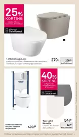 Karwei folder week 40 Pagina 38: Atlantic hangwc Joey €209,25, Grohe Como Arena €499,00