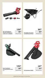 Karwei folder week 40 Pagina 56: Kruiwagen met zwarte kunststof bak 100 liter €59,99, CMI bladblazer 2800W €34,99