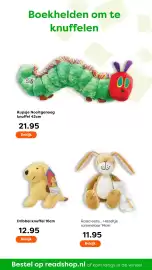 The Read Shop folder Pagina 20: Eric Carle Rupsje Nooitgenoeg knuffel €21,95, Fun with Spot! Dribbel knuffel 16cm €12,95