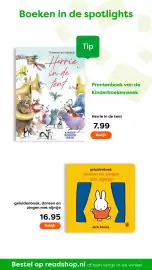 The Read Shop folder Pagina 3: Prentenboek van de Kinderboekenweek €7,99, Geluidenboek, dansen en zingen met nijntje €16,95