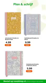 The Read Shop folder Pagina 46: Atelier 44 Notitieboek B5 €9,99, Atelier 44 Notitieboek A6 Bloemen Blauw €5,99
