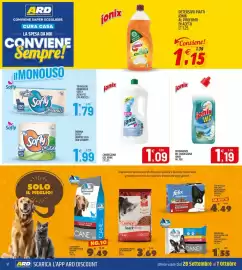 Volantino Ard Discount Pagina 12: Candeggina gel Ionix €1,09, Detergente WC candeggina Ionix €1,19