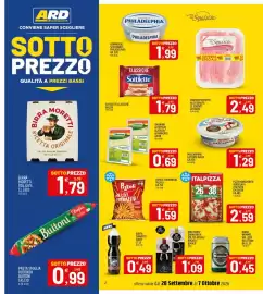 Volantino Ard Discount Pagina 2: Vino Sorsy Divini Brick €1,09, Sikanino formaggio dolce €0,69