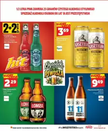 Topaz gazetka tydzień 40 Strona 37: Piwo Kasztelan Miodowe €3,69, Piwo German Pils Brofaktura €9,49