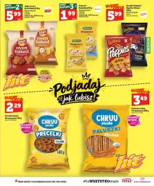 Topaz gazetka tydzień 40 Strona 39: Popcorn Bakalland maślany €1,99, Chrupki Peppies bekon Lorenz €5,59