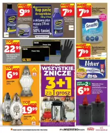 Topaz gazetka tydzień 40 Strona 45: Rękawice nitrylowe Thor Power Grip czarne €22,99, Płyn aktywny do nagrobków Minos €7,99