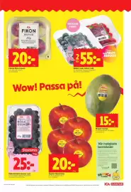 ICA Kvantum reklamblad vecka 40 Sida 3: Färska fikon 4-pack €20,00, Blåbär i ask, Hallon i ask €55,00