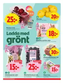 ICA Nära reklamblad vecka 40 Sida 2: Päron i korg, Medlemspris, Babyplommontomater i ask €30,00