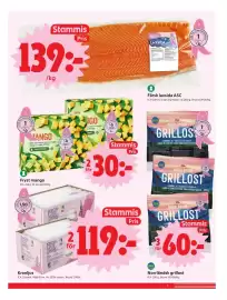 ICA Nära reklamblad vecka 40 Sida 5: Fryst mango, Medlemspris, Norrländsk grillost, Medlemspris