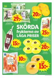 ICA Maxi reklamblad vecka 40 Sida 3: Eureka citroner €20,00, Ica nyskördade morötter €10,00