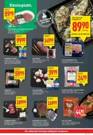 Willys reklamblad vecka 40 Sida 3: SALSICCIAFÄRS, CHORIZOFÄRS, Medlemspris, KALVSTEK, Medlemspris
