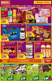 Norma Prospekt woche 41 Seite 9: Gaber Linzer Stangerl €2,29, Ambrosius Motiv-Grablicht Engel €2,99