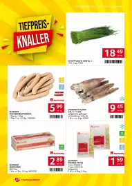 Transgourmet Flugblatt woche 41 Seite 4: Economy Schweinsbratwürstl €5,99, Gemeiner Kalmar €9,45
