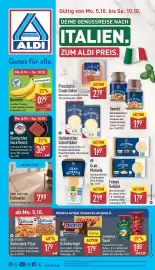 Aldi Nord Prospekt woche 41 Seite 1: HOME CREATION Fußmatte €7,99, Gran Moravia Hartkäse am Stück €2,99