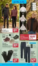 Aldi Nord Prospekt woche 41 Seite 23: ADVENTURIDGE Softshell-Outdoorhose €14,99, ADVENTURIDGE Trekkingstiefel €19,99