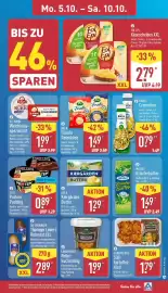 Aldi Nord Prospekt woche 41 Seite 9: MEGGLE Kräuterbutter €1,49, ARLA Kærgården Butter €1,29