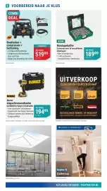 Pontmeyer folder Pagina 8: Spax montagekoffer €189,00, Tjep bradtacker + compressor + luchtslang €519,95