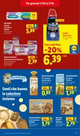 Volantino Lidl settimana 40 Pagina 15: Mulino Bianco Fette biscottate integrali €1,79, Molinetti €2,79